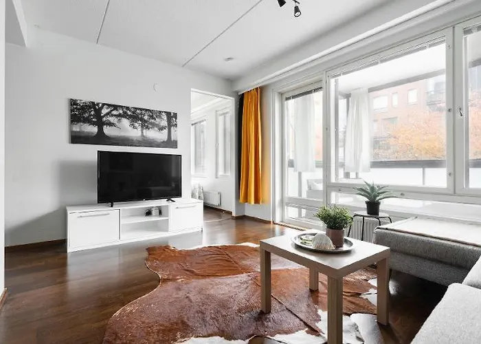 City Flat With A Sauna & Balcony