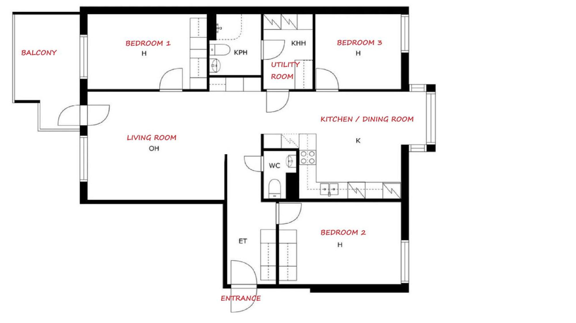 Large 3-bedroom