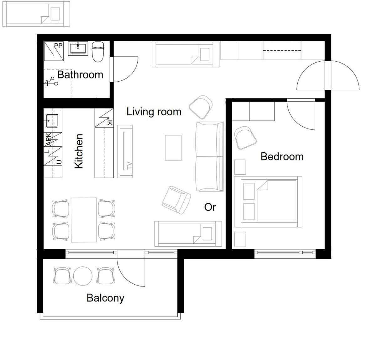Floor 51m2, Balcony, 150 M Wifi, Free Own Parking Place, 300m Metro Huoneisto