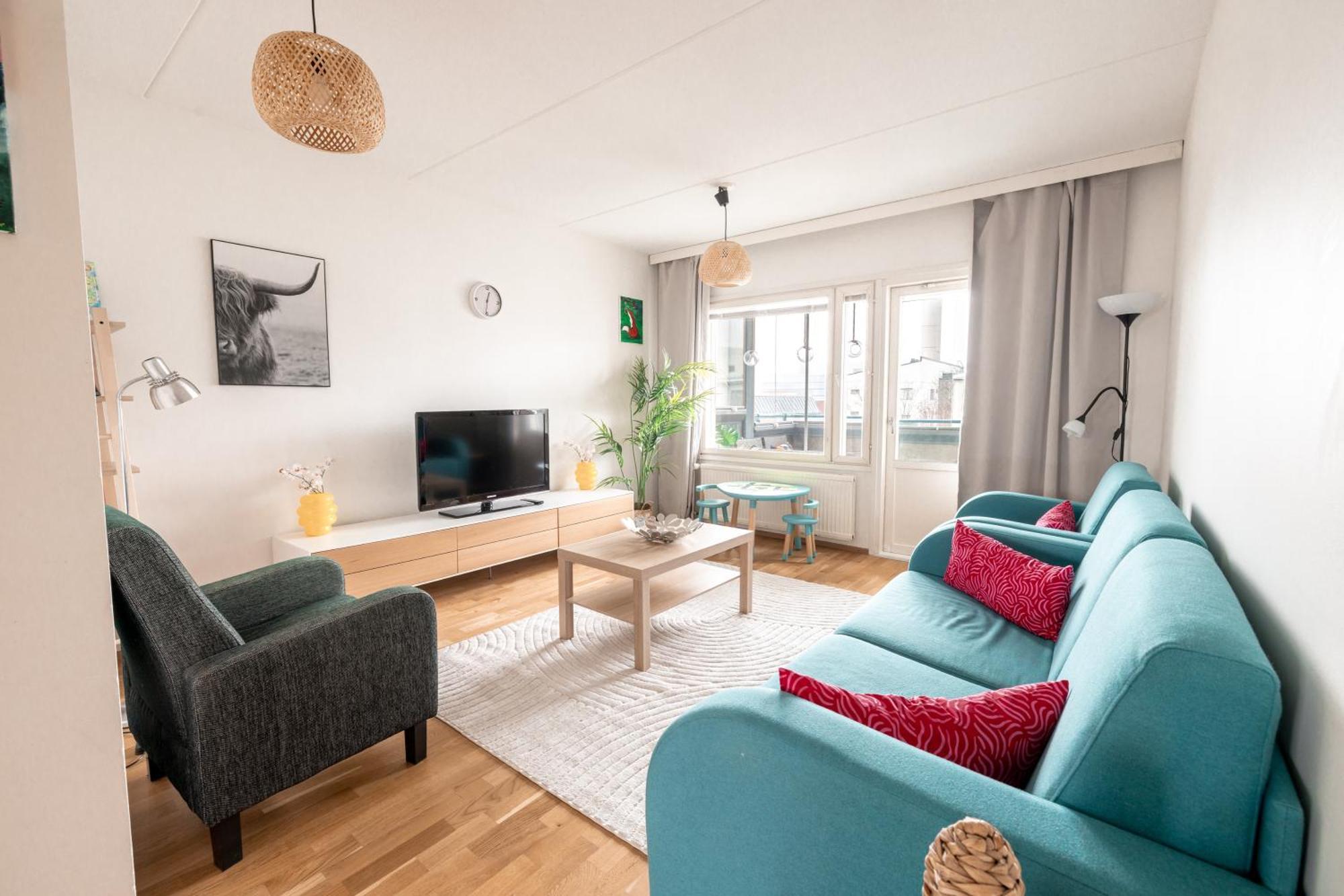 Bright & Comfy 79m2 2br With Sauna And Balcony Helsinki